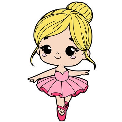 cute girl ballerina