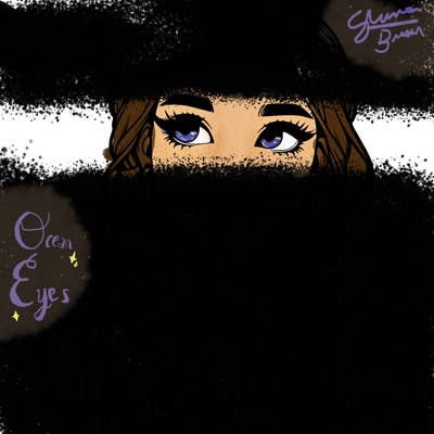 realistic girl with braided hair drinking boba