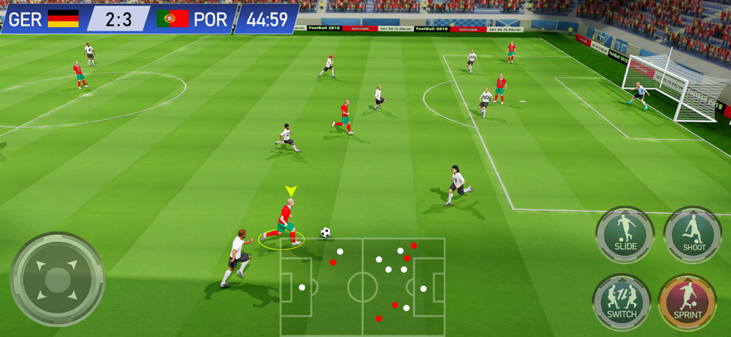 Play Football 2026- Real Goal - Play Football 2026モバイルサッカーゲームの試合、3Dグラフィックスと画面上のコントロール付き
