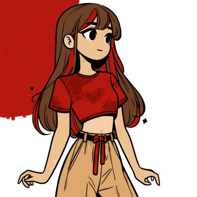 girl in a cute crop top