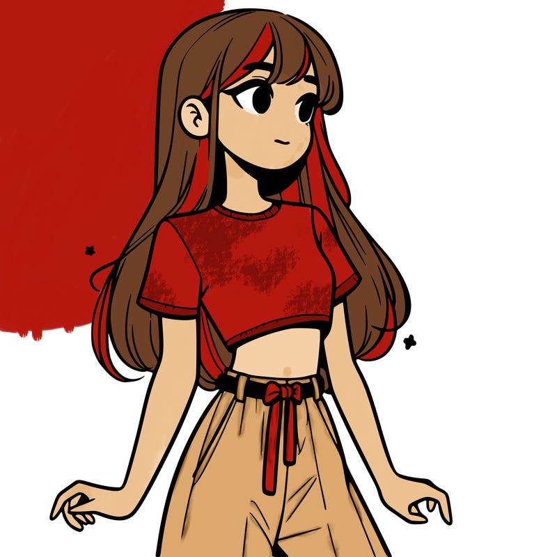girl in a cute crop top