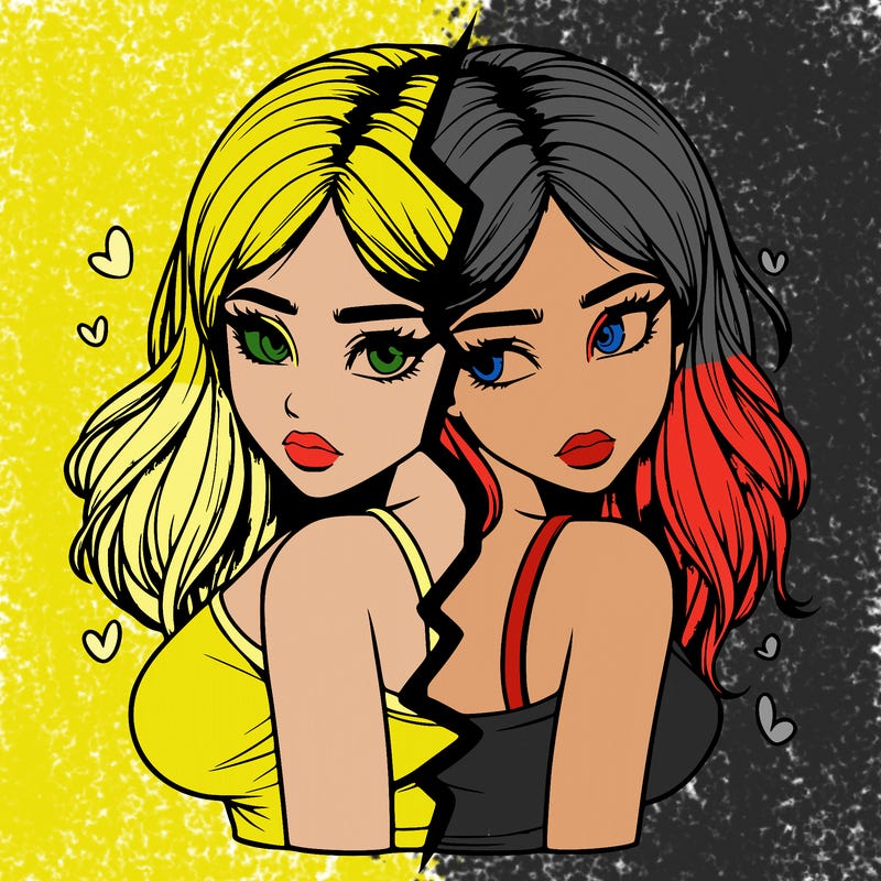 realistic girl split