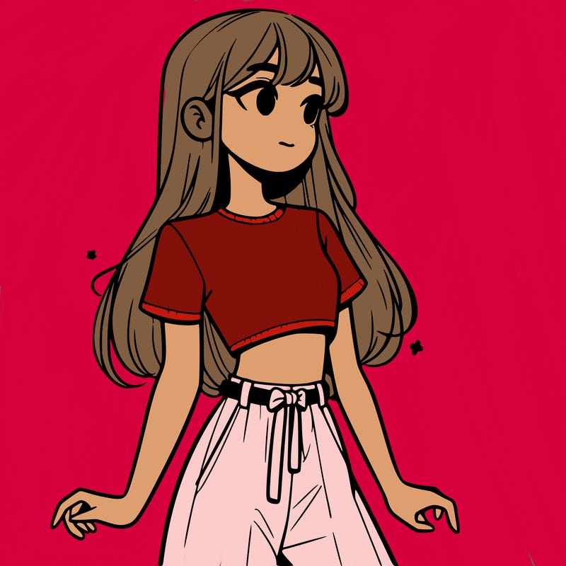 girl in a cute crop top