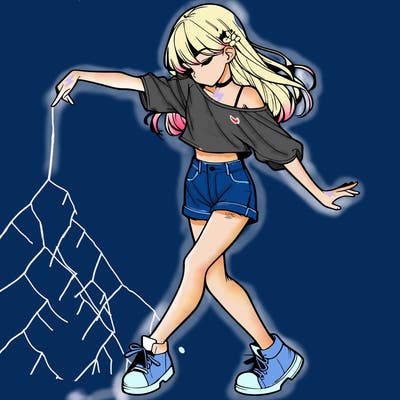 realistic girl danceing