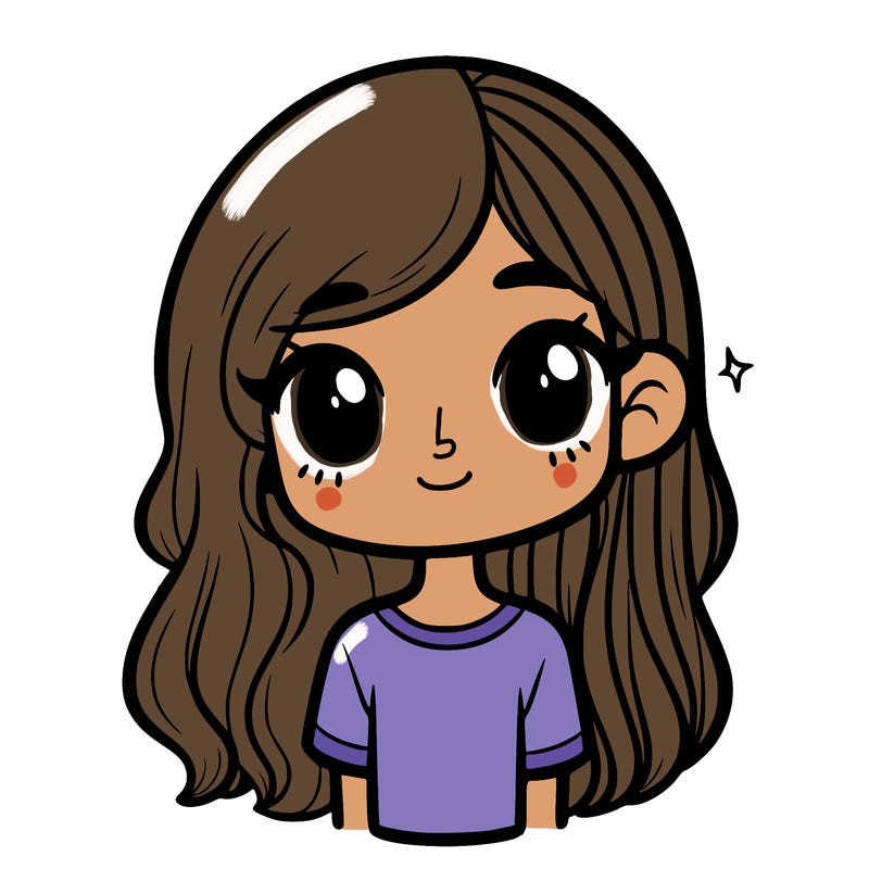 girl with split hair