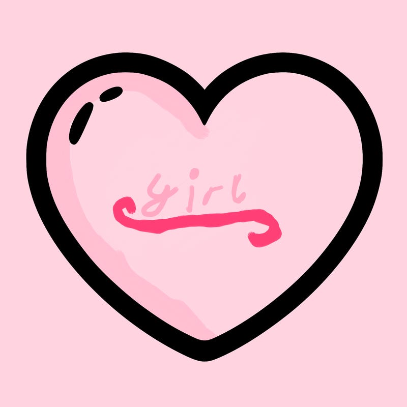 a blank heart