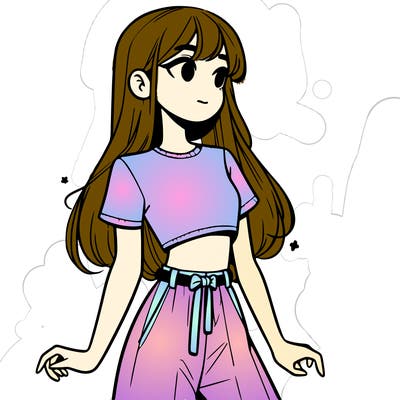 girl in a cute crop top