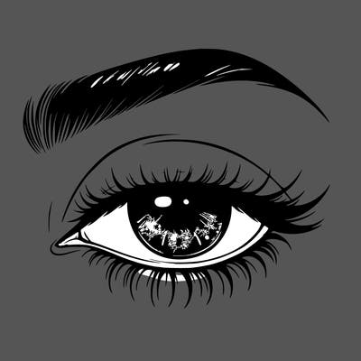 eye closed realistic