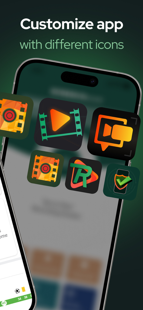 Private VPN - Web Protection - Private VPNおよびScreen Recorderのカスタマイズ可能なアプリアイコンデザインの様々な。