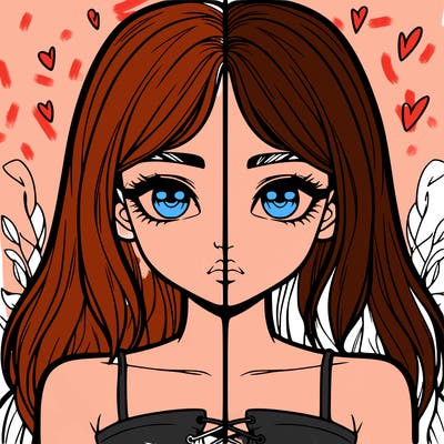 realistic girl split