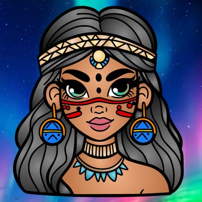 beautiful tribal woman