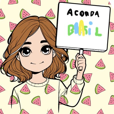 realistic girl holding up a sign