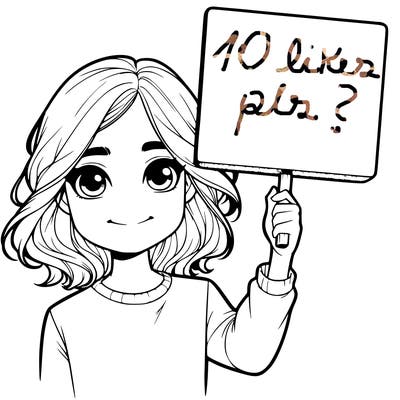 realistic girl holding up a sign