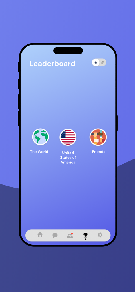 Warships Online - Warships Online leaderboard menu with options for global USA and friend rankings