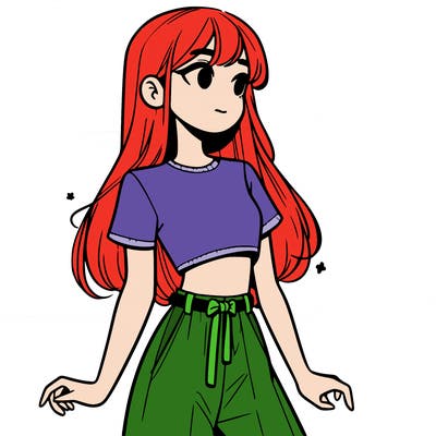 girl in a cute crop top