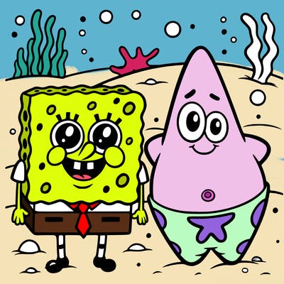 spongebob and patrick
