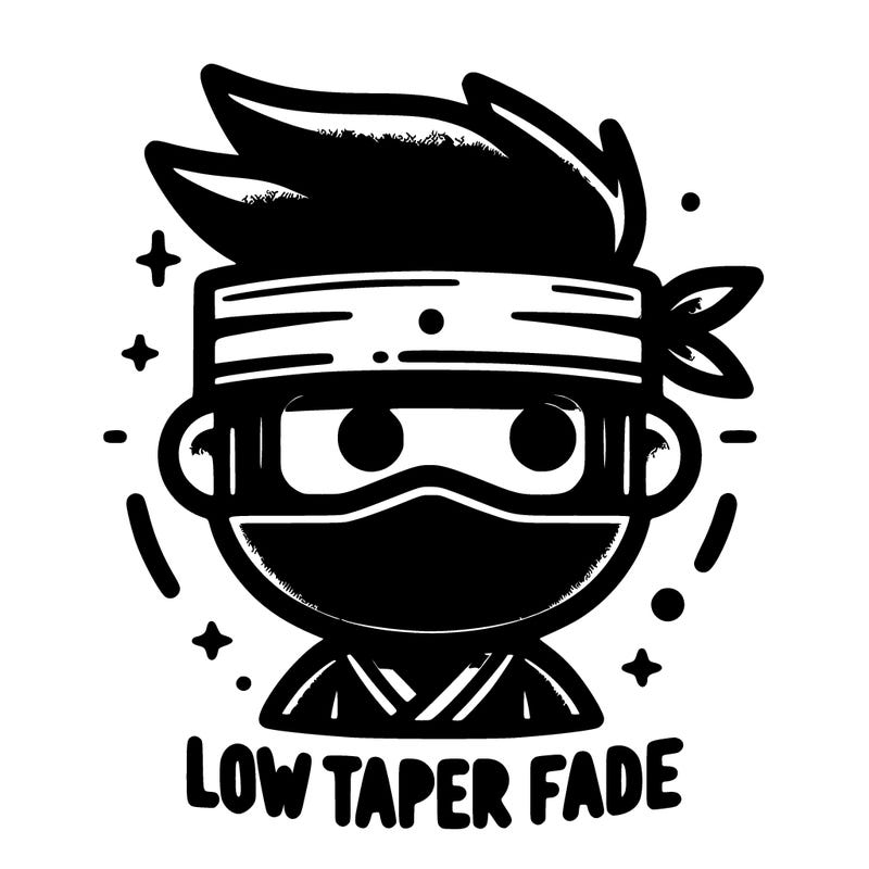 low taper fade ninja