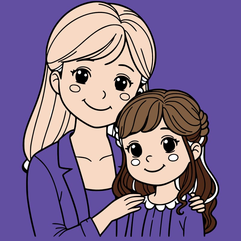 aunt and granddaughter picture for mother’s day