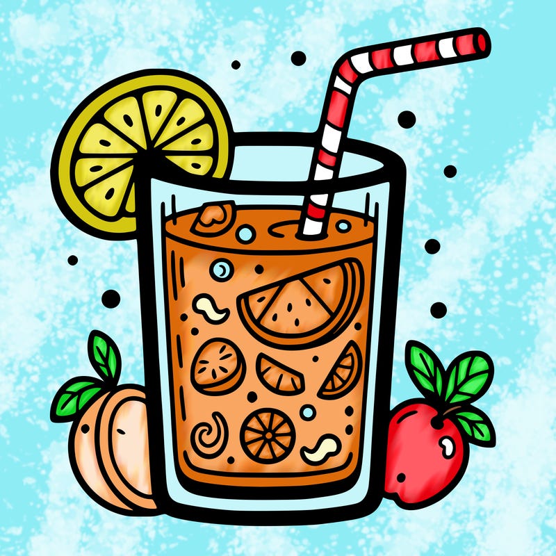 glass of fruit juice