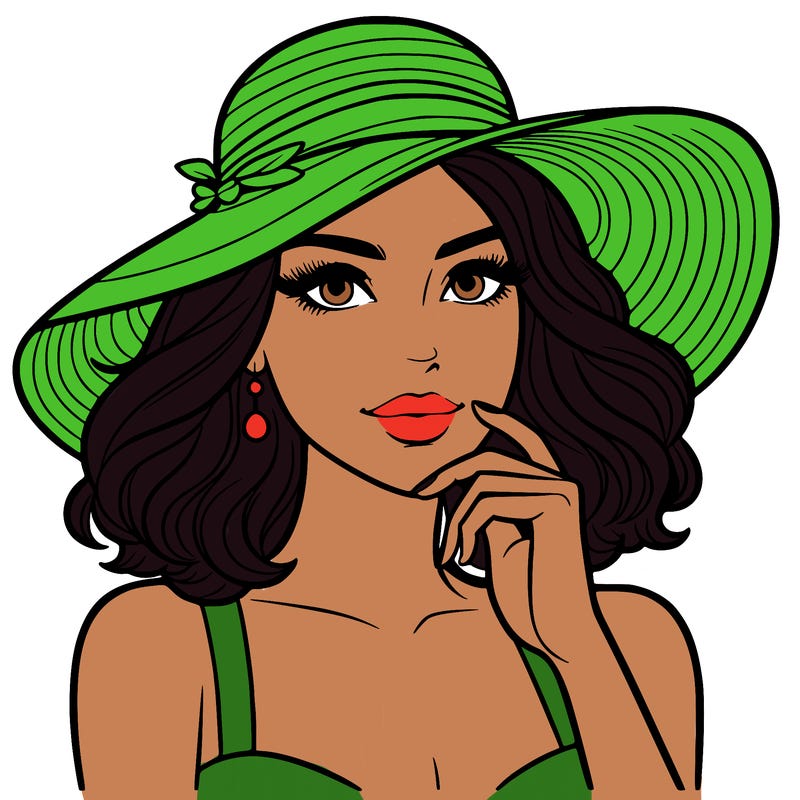 beautiful woman in hat