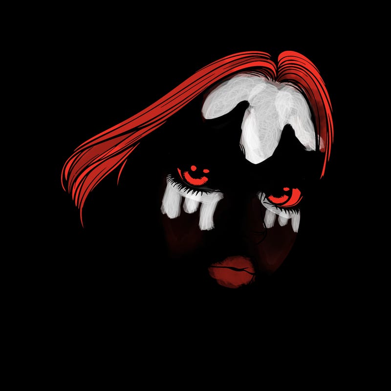 realistic girl with lashes