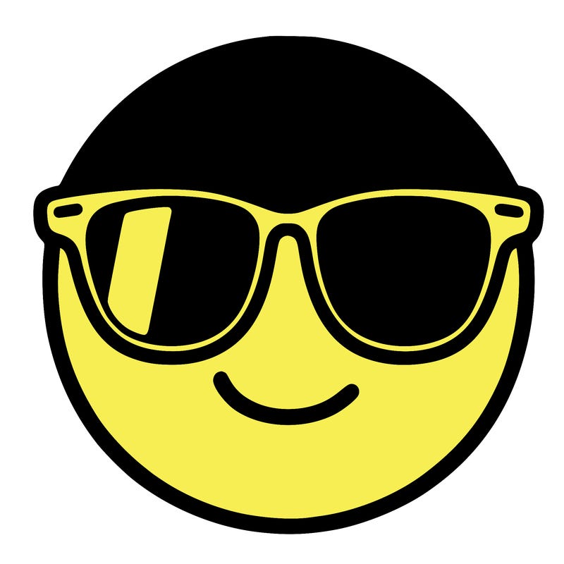 emoji with sunglasses