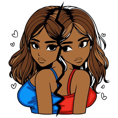 realistic girl split