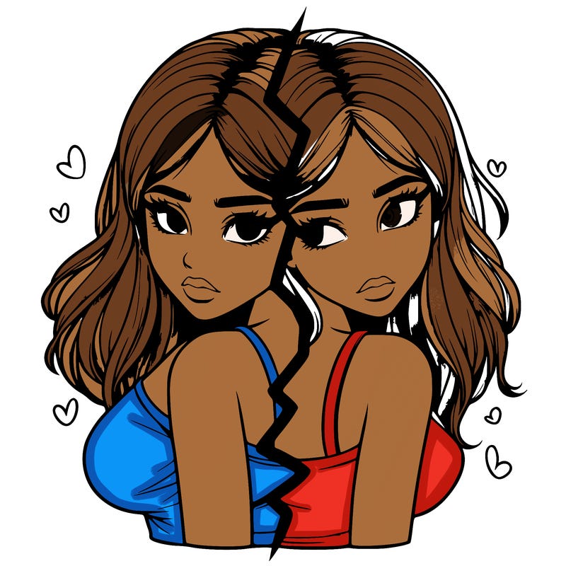 realistic girl split