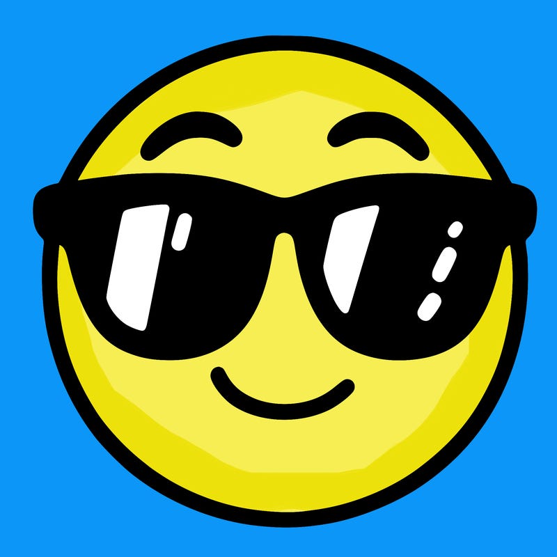 emoji with sunglasses