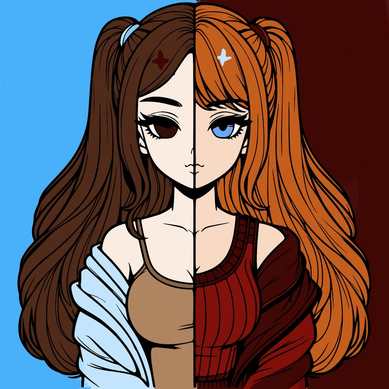 realistic girl split