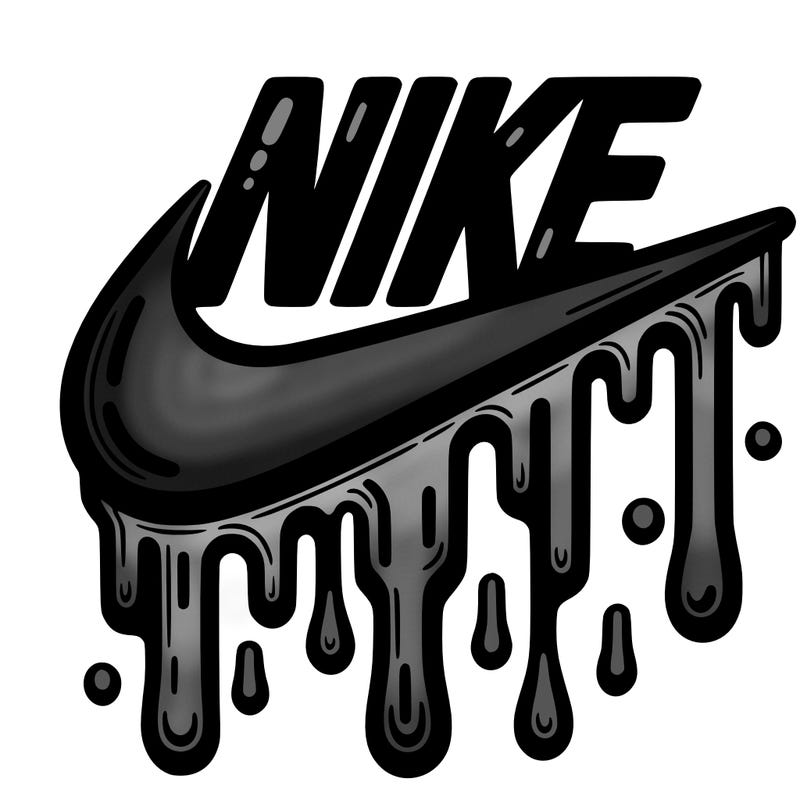 dripping nike logo