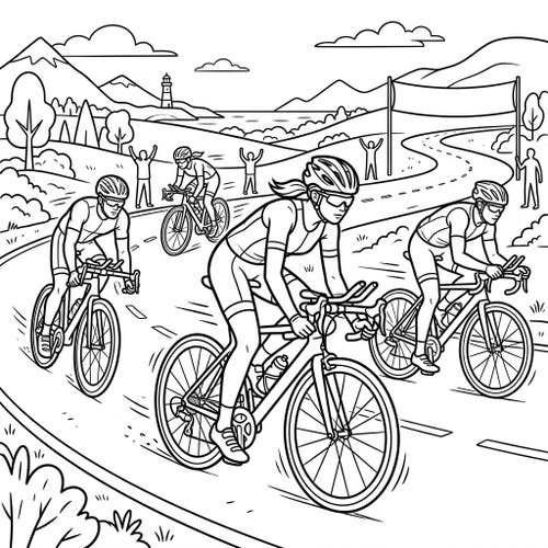 Triathletes (Cycling Leg)