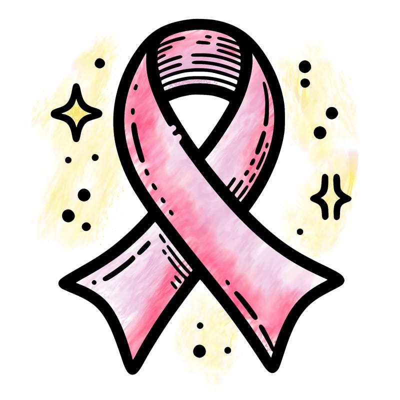 ribbon symbol of national breast cancer awareness month