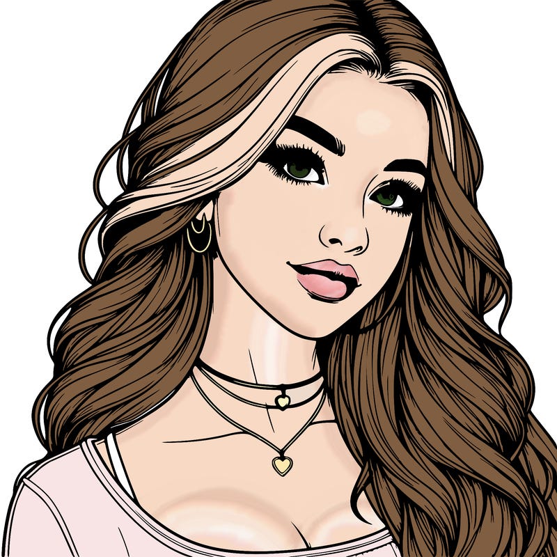 detailed realistic girl