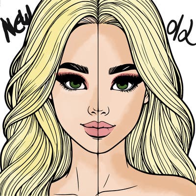 realistic pretty girl