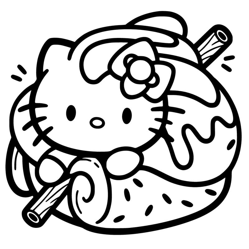 cinnamon roll hello kitty