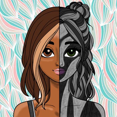 realistic girl split