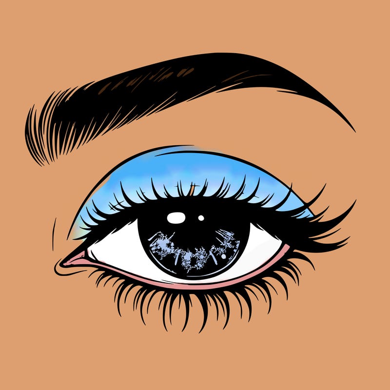 eye closed realistic