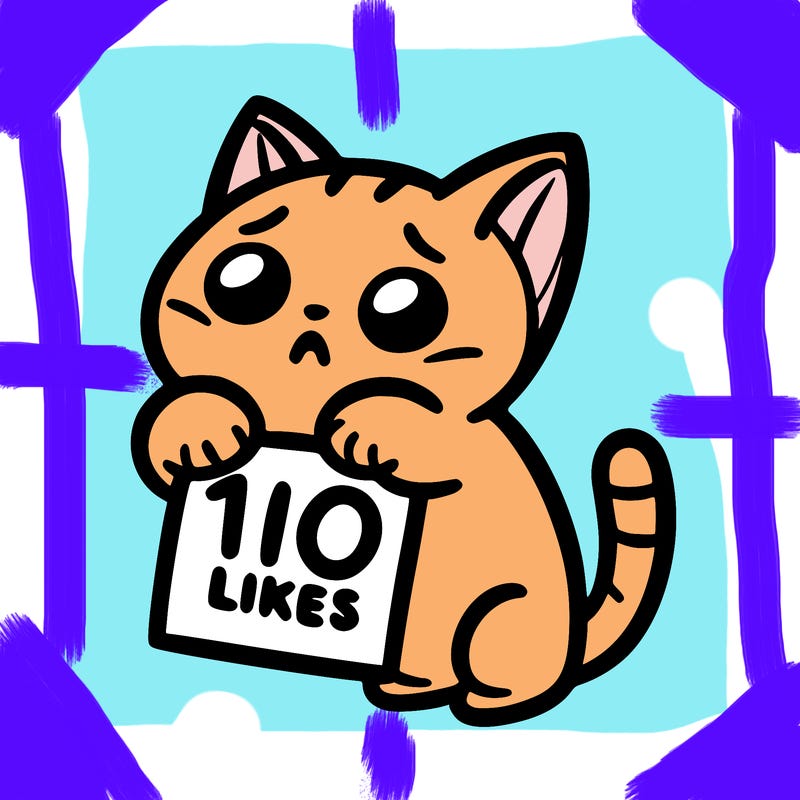 a cat begging for 10 likes