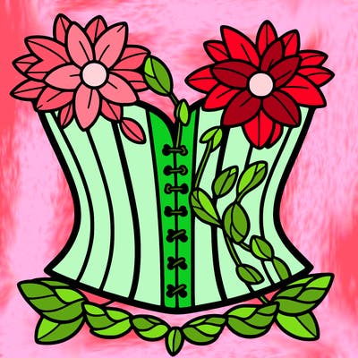 flower corset
