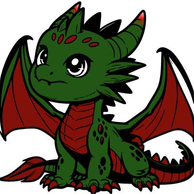 fierce baby night dragon