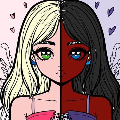 realistic girl split