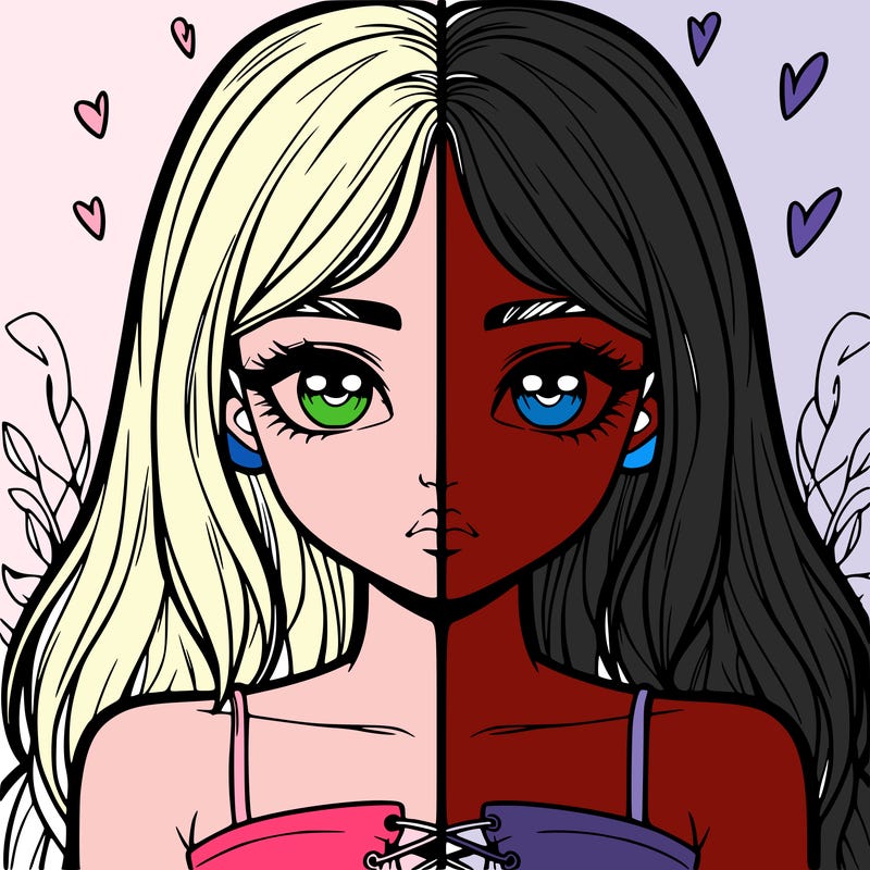 realistic girl split