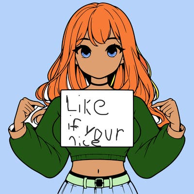 girl holding a blank sign in a long sleeve crop top