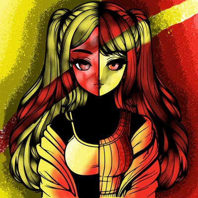 realistic girl split