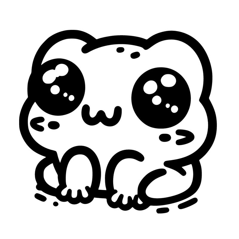 frog kawaii.