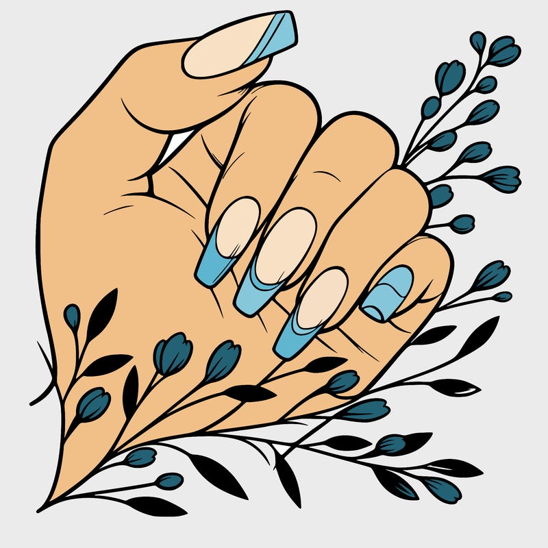 nails with french tip