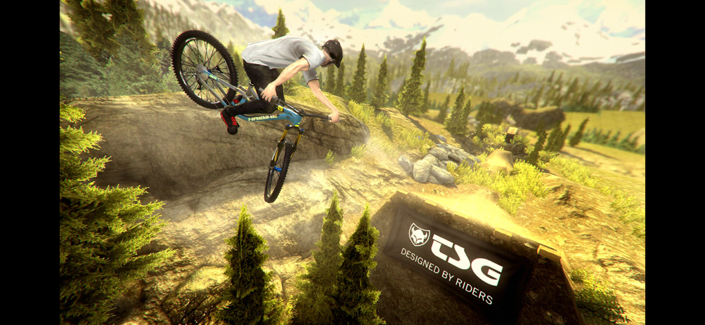 Shred! 2 - ft Sam Pilgrim 2023 - Un mountain biker esegue un salto in aria nel gioco di mountain bike Shred 2 con Sam Pilgrim