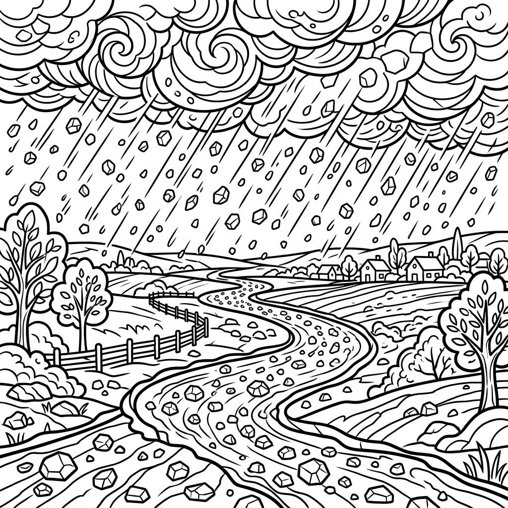 Hailstreak Coloring Page - Detailed Adult Art — Color Pop