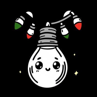 small bulb of a garland